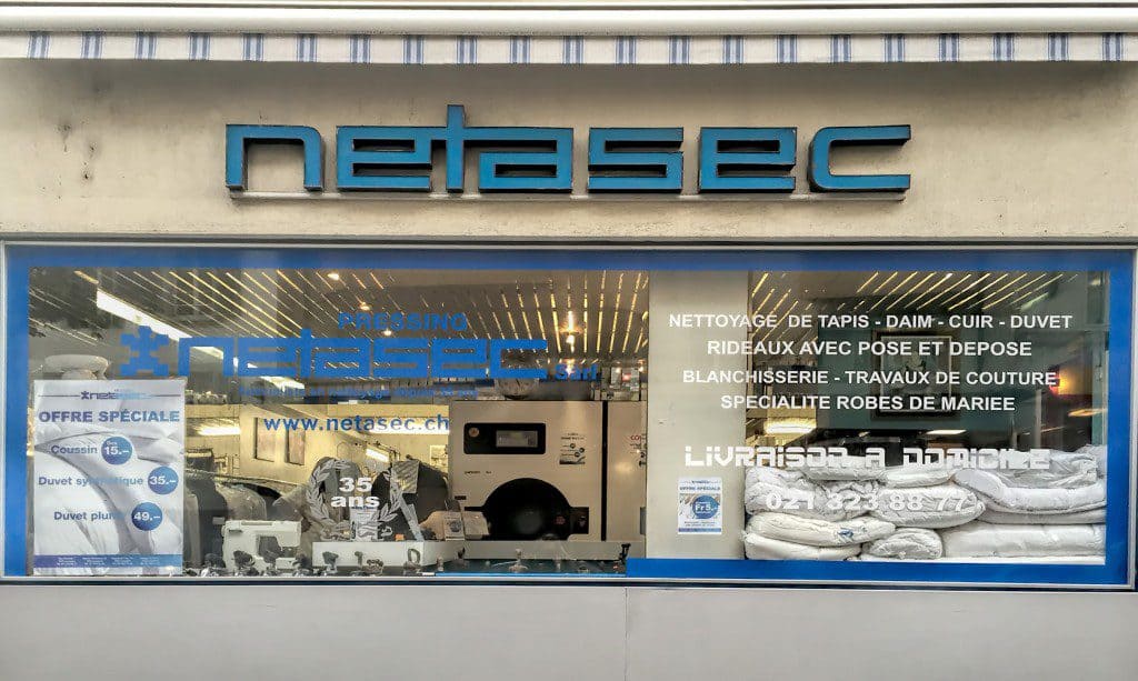 NETASEC Nettoyage à sec, Blanchisserie, Livraison, Pressing à Lausanne
